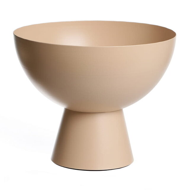 Paldinox Bol Beige Avec Support 25 Cm Pour Décoration De Table