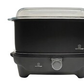 Mister Chef Slowcooker met Antiaanbakpan, Glazen Deksel & StayCool Handgrepen – 6 Warmtestanden