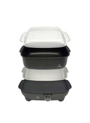 Mister Chef Slowcooker met Antiaanbakpan, Glazen Deksel & StayCool Handgrepen – 6 Warmtestanden