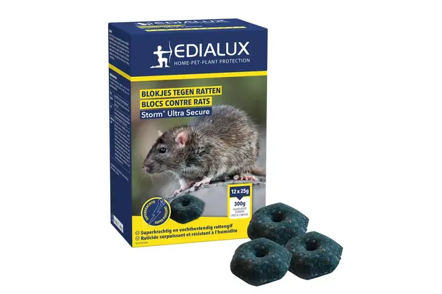 Edialux  Rat Poison Storm® Ultra Secure - 12 x 25 g
