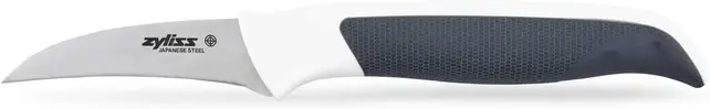 Zyliss Couteau d’épluchage Comfort 6,5 cm – Acier inox japonais, manche ergonomique antidérapant, avec protège-lame, compatible lave-vaisselle