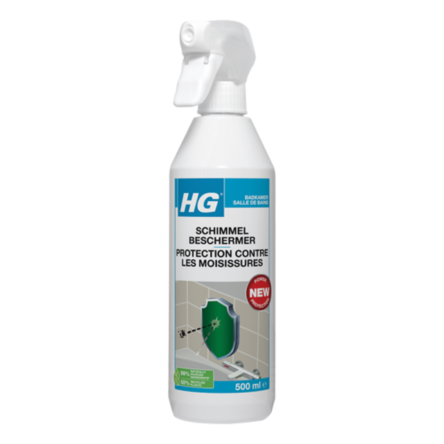 HG Spray Anti-Moisissure 500ml – Protège Contre La Moisissure Sur Carreaux, Joints Silicone Et Enduits