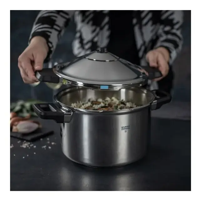 Kuhn Rikon Duromatic Inox Pressure Cooker 3.5L / 5L – Swiss Made, stainless steel, energy-saving and safe cooking
