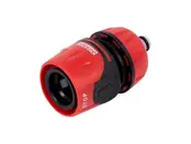 Kreator Slangstuk met Waterstop 1/2" – Universeel Koppelingstuk met Soft Touch Grip, past op 12mm tuinslangen