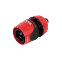 Kreator Slangstuk met Waterstop 1/2" – Universeel Koppelingstuk met Soft Touch Grip, past op 12mm tuinslangen