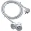 Chacon 2-Way Extension Cord 5 m White