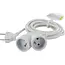 Chacon Dual Head Extension Cord 3 m – White