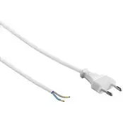 Rainbow Câble d’alimentation avec fiche 2 m 2x0,75 Blanc