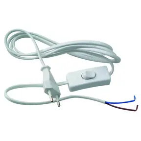 Lampsnoer met Schakelaar 2x0,75 – 2 m – Wit