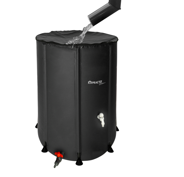 Practo Garden Opvouwbare Regenton 350 Liter met Kraantje en Slangaansluiting