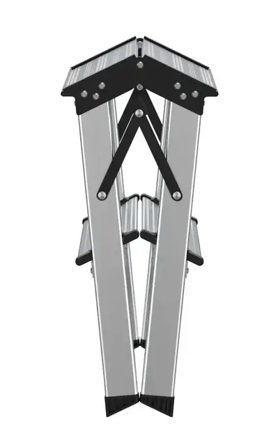 Escalo Steppy escabeau aluminium 2x4 marches – Double accès, antidérapant, 150 kg