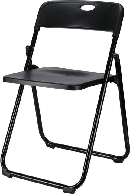 Folding Chair Plastic - Black