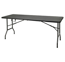 Klappbarer Falttisch 180x70 Schwarz