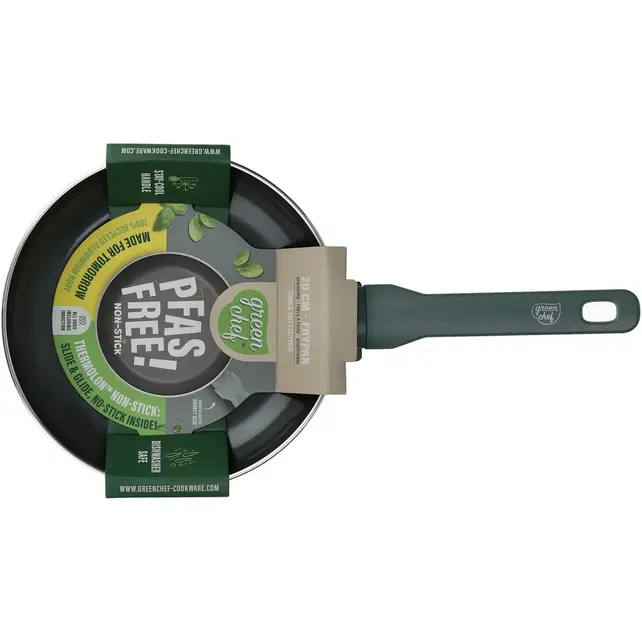 GreenChef keramische koekenpan 24cm Smokey Blue – PFAS-vrij