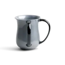 Acrylic Silver Washing Cup Black Handle