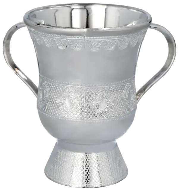 A&M Waschbecher aus Kunststoff 16 cm – Eleganter Silberbecher