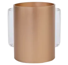 A&M Elegant Acrylic Wash Cup – Gold with Clear Handles – Stylish Netilat Yadayim Cup