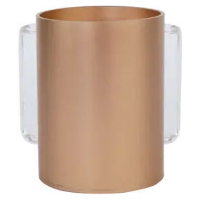 Acryl Wasbeker Goud met Transparante Handvatten