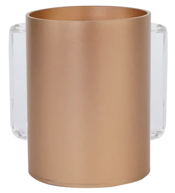 A&M Elegant Acrylic Wash Cup – Gold with Clear Handles – Stylish Netilat Yadayim Cup