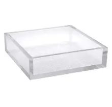 Porte-serviettes en acrylique transparent – Élégant support pour serviettes