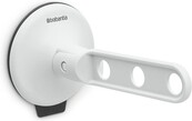 Brabantia Kledinghaak met Zuignap – Voor 3 Kledinghangers, Max. 2 kg, Geschikt voor Raam, Tegels of Douchedeur, Lichtgrijs