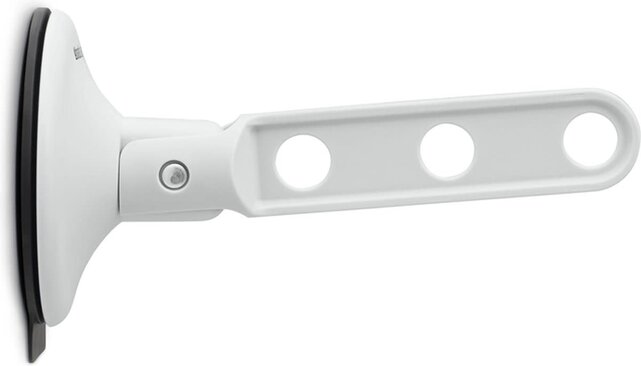 Brabantia Clothes Hook with Suction Cup – Holds 3 Hangers, Max 2 kg, Suitable for Windows, Tiles or Shower Doors, Light Grey