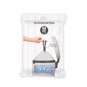 Brabantia Perfect Fit Bags, Code M, 60 Liter, Spenderpackung, 40 Beutel – Weiß