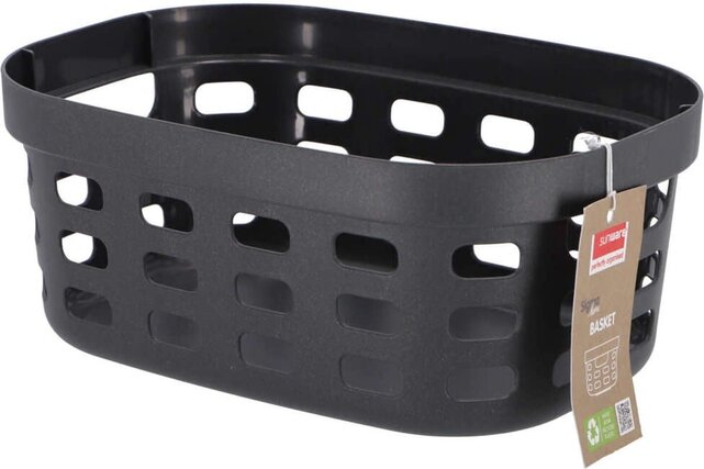 Sunware Sigma Home Aufbewahrungskorb 5L Anthrazit – Recycelter Kunststoff mit Griffen