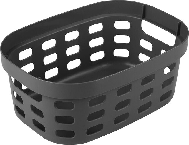 Sunware Sigma Home Storage Basket 5L Anthracite – Recycled Plastic with Handles