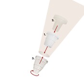 Küchenprofi Bake Adaptateur – Changement Facile de Douille pour Poche à Douille