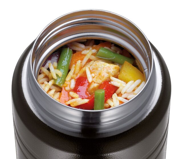 Cilio Monte Insulated Food Jar 500 / 750 ml – Stainless Steel Thermal Lunch Container with Folding Spoon