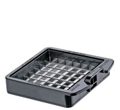 Kuechenprofi Zwiebel- und Gemüsewürfler Fix Plus – 3 Klingen, Auffangbehälter, spülmaschinenfest