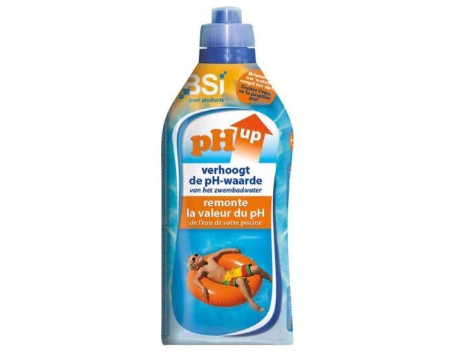 BSI pH Up Liquid 1L – Verhoogt de pH-waarde van zwembad of spa zonder residu | Veilig & effectief