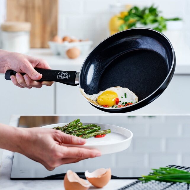 GreenChef Koekenpan  PFAS-vrije Ø28 cm – Duurzaam aluminium met Thermolon™ antiaanbaklaag