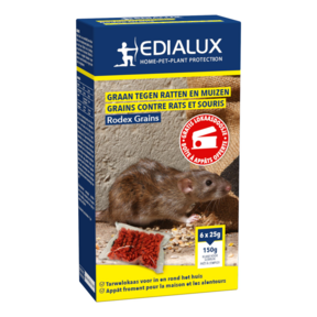 Appât Poison Rats & Souris Céréales 150g + Boîte
