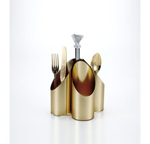 Brilliant 4-teilige Besteckorganizer -Gold