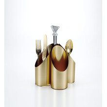 4-Piece Cutlery Organizer – Gold