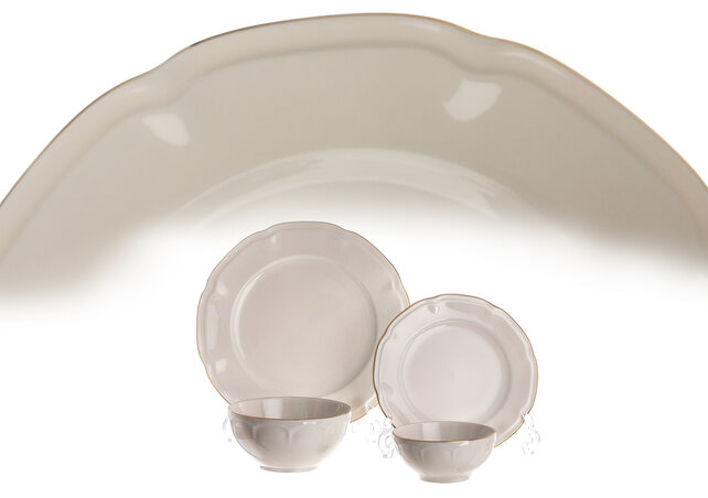 Brilliant Diamond Elegante Serviesset 18-delig – Stijlvol Design voor Feestelijk Tafelen