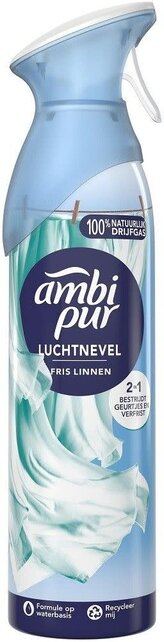 Ambi Pur Luchtverfrisser  Fresh Linen – OdourClear Spray voor Frisse Wasgeur, 185 ml