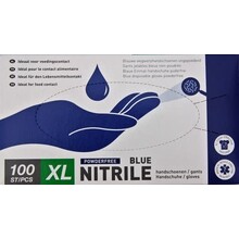 Nitrilhandschuhe Blau Puderfrei – 100 Stück (XL)
