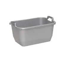 Keeeper Panier à Linge Rectangulaire 35L – Gris Métal