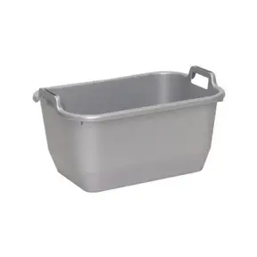 Rectangular Laundry Basket 35L – Metal Grey