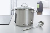 BK Marmite à soupe universelle 11L Ø26 cm avec couvercle en verre, compatible induction et lave-vaisselle