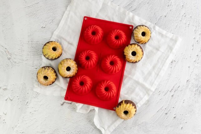 Dr. Oetker Flexxibel Moule Mini Kouglof – Moule en Silicone Anti-adhésif 6 Cavités