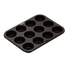 Ibili Moka Moule à Muffins – 12 Cavités – Revêtement Antiadhésif