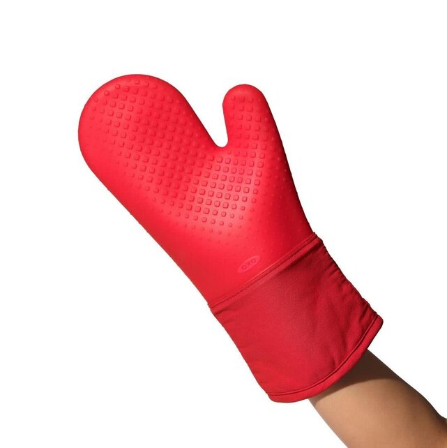 OXO Good Grips Silikon Backhandschuh – Rutschfest, Hitzebeständig & Wasserabweisend – 33 cm