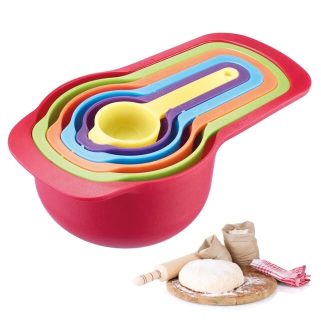 Westmark Set de 6 Cuillères Doseuses – Cuillères Empilables pour Cuisson et Pâtisserie