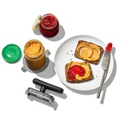 OXO Good Grips Ouvre-Bocal Rotatif avec Base Antidérapante – Ouverture Facile des Pots et Bouteilles