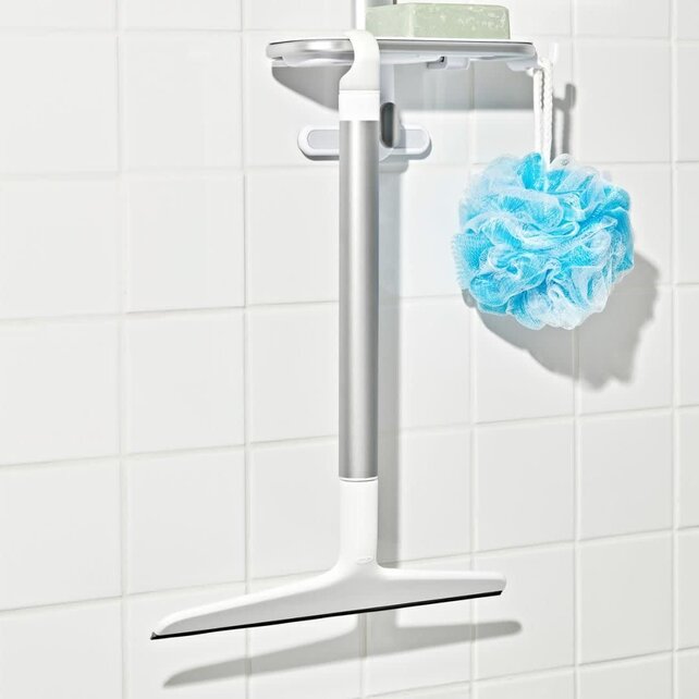 OXO Good Grips Extendable Window Squeegee with Rust-Free Aluminum Handle and Flexible Silicone Blade