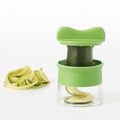 OXO Good Grips Handmatige Spiraalsnijder – Compacte groentespiralizer met RVS messen en soft-grip handvat